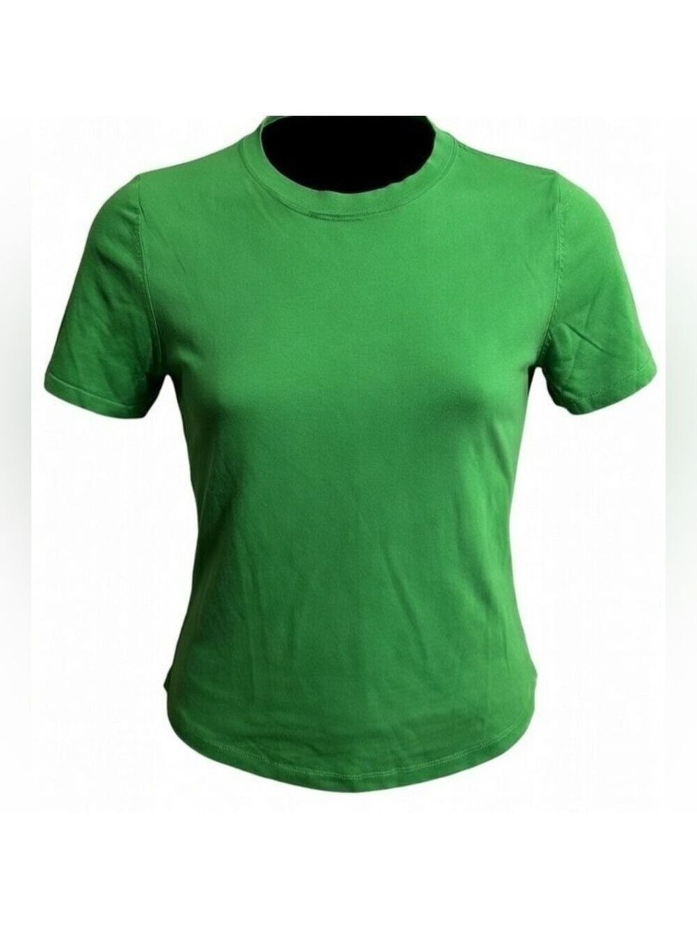 Zara Bright Green Tee Sz Small fits at waist